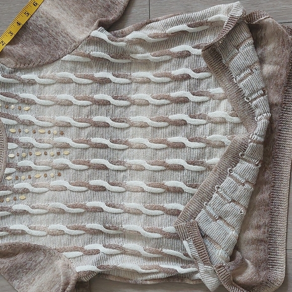 Alfred Dunner Vintage Woman Sweater Size XL Brown and White - Picture 10 of 12